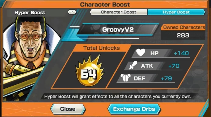 BR637-IOS+Android-Hyber 64+6 Ex(Kuzan Skin+Kizaru+Shank v4+Kid Law+Shank v2+Black Beard)+Vip Medal+Support 161%+Many BF Max+Jabra+Oden+King Skin