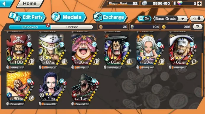 BR638-IOS+Android-Hyber 72+14 Ex(Garp Skin+Gear 5+Kuzan+Shank v4+Lucci+Roger v2+White Beard)+Vip Medal+Support 162%+Many Bounty Festival Max