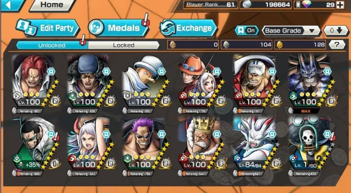 BR639-IOS+Android-HyBer 50+Kaido Full Boost+8 Ex(Shank+Akainu Skin+Kuzan+Yamato Ace+Yamato v2+Yamato)+Vip Medal+Support 164%+Many Bounty Fes Max