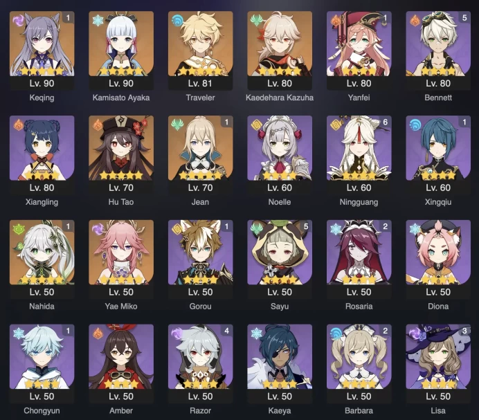 [2in1] GENSHIN IMPACT + Honkai: Star Rail  | 55 AR | 41 CHARACTERS | 9 LEGENDARY | 1 LEG. WEAPON | 3 CONSTELLATION | 2 GIFTS