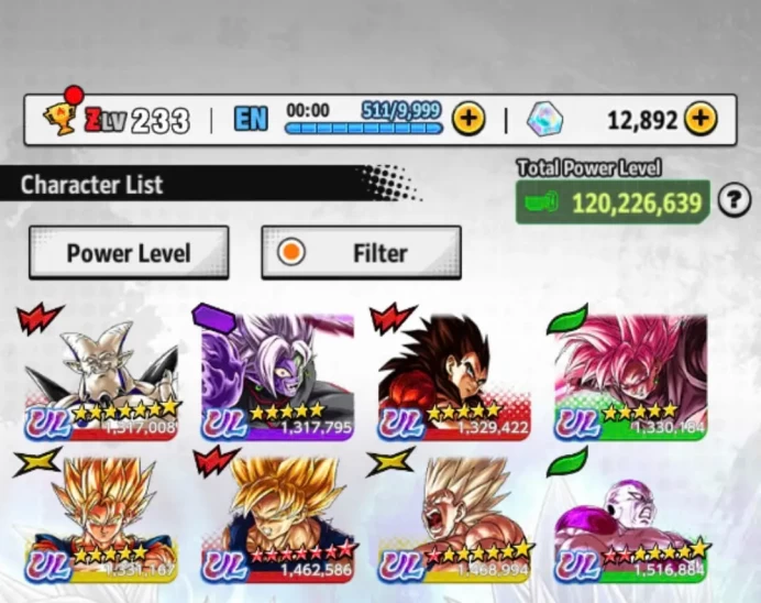 D801-Android-Vip Account-12.800 CC+All New UL+8 UL(Zamasu+SS4 Vegeta+SS Goku+Frieza)+42 Legends+Vip Equipment+Good Team+Goku Uis Full Star