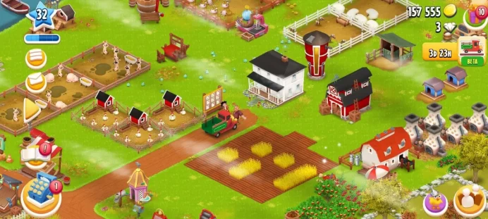 H57◆Hay Day Level 32+ Farm ◆ Barn 1000 ◆ Silo 500 ◆ 157k Coins ◆ 215+ Expansion Barn ◆ Premium Starter Account