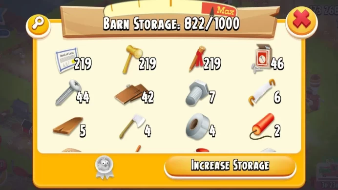 H59◈Level 32+ Hay Day Farm ◈ 167k Coins ◈ Barn 1000 ◈ Silo 500 ◈ 247+ Expansion Barn◈ Clean & Active Storage