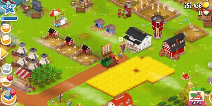 H69 | Hay Day Premium Farm | Barn 1000 | Silo 525 | Level 34 | 252k Coins | 295+ Land Tools | Full Warranted Service Available
