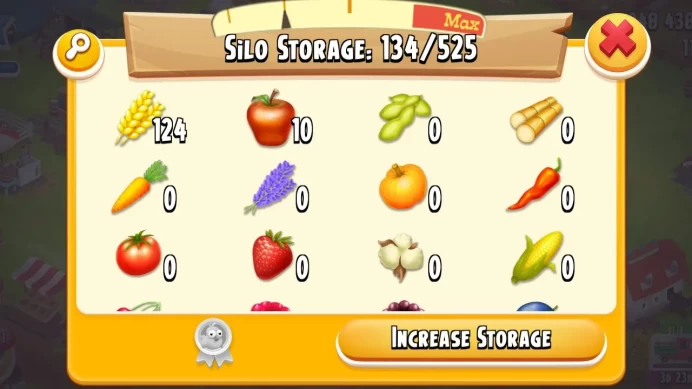 H71 ◆ Hay Day Gorgeous Farm ◆ Level 34 ◆ 248K Coins ◆ 261+ Barn Storage Upgrade Tools◆ Cheap Price Account