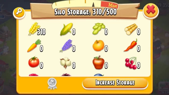 H81 | Super Account Hay Day Farm | 250+ Silo Tools | 119K Coins | Level 32+ | Barn 1000 | Silo 500 | Super Account