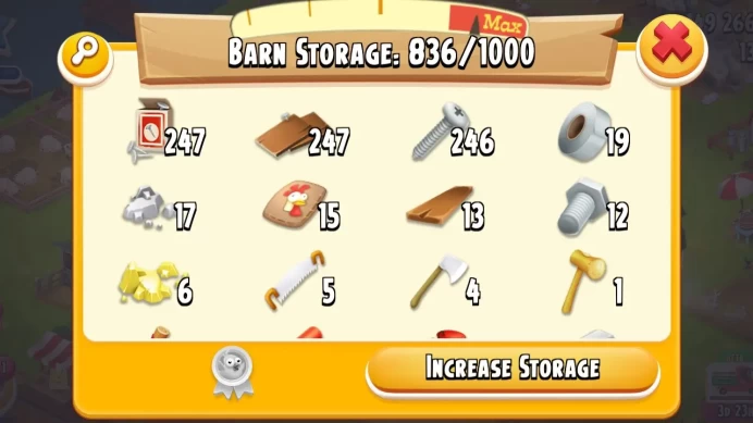 H84◈Safe Deal Hay Day Farm ◈ Barn 1000 ◈ Silo 500 ◈ 149K Coins ◈ Level 33 ◈ 260+ Silo Upgrade Tools ◈ Safe Deal