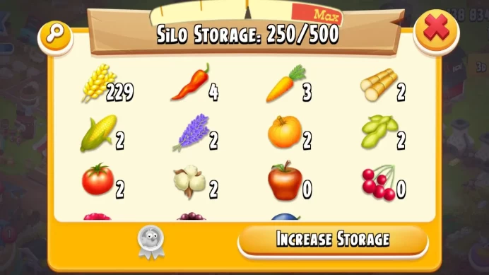 H85 | Quick Delivery Hay Day Account | Lvl 32+ | 138K Coins | Barn 1000 | Silo 500 | 250+ Silo Tools | Quick Delivery