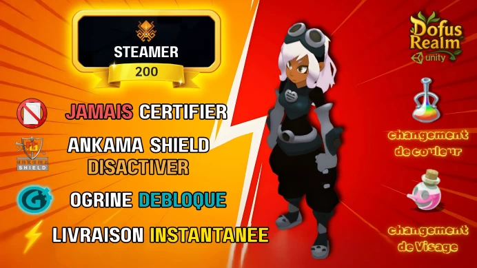 Steamer Niveau 200 Rafal • Jamais Certifié • Ultra Sécurisé