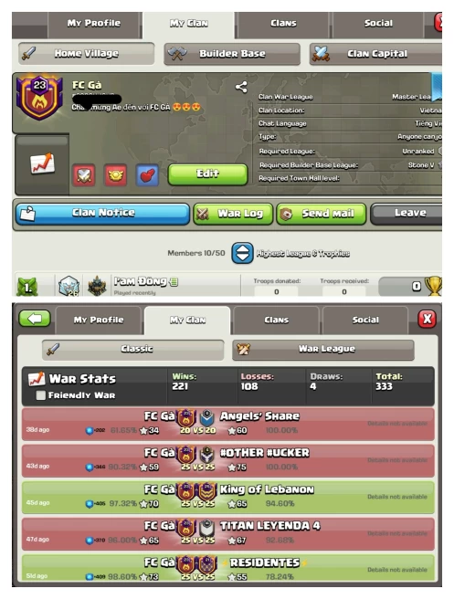 Clan level 23 / Master 2 / Very Cheap