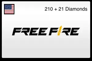 Free Fire Gift Card 210 + 21 Diamonds (US)
