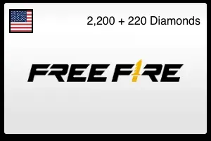 Free Fire Gift Card 2,200 + 220 Diamonds (US)