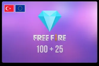 Free Fire - Garena Diamonds 100 + 25 (TR+EU)