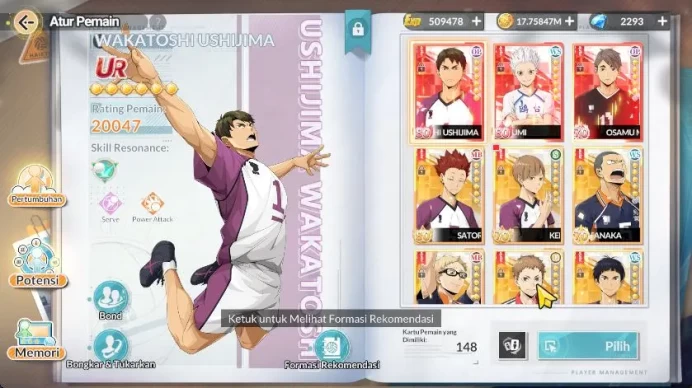 SEA|Lvl 48|2,2K DM|3 UR+Memo [Hoshiumi,Osamu,Wakatoshi]+13 SSR [Sirabu,Goshiki,Tendo,Tsukishima,Etc]|Google|Check SS (HFH831)