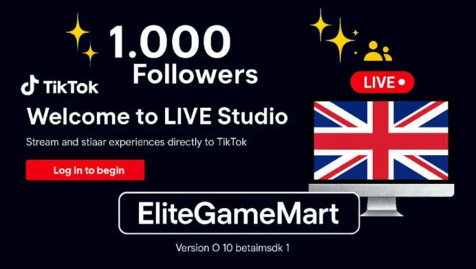 UK |  live Phone Account | TikTok 1.000-2.000 Followers | Live Studio You Can Activated | Full Mail Access | Best Price By EliteGameMart