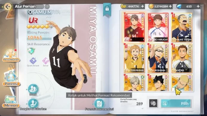 SEA|Lvl 30|2 UR+Memo [Osamu,Hirugami]+8 SSR [Eita,Tanaka,Tsukishima,Haruki,Yuji,Ojiro,Kuroo,Kentaro]|Google|Check SS (HFH832)