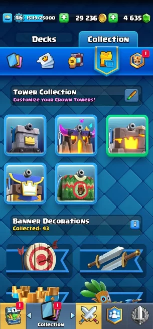 (Android/iOS) KT14 - lvl46 - Cards109/120 - Max Card 33  _lvl 13 card 1 /Emote 55 / skin tower 5