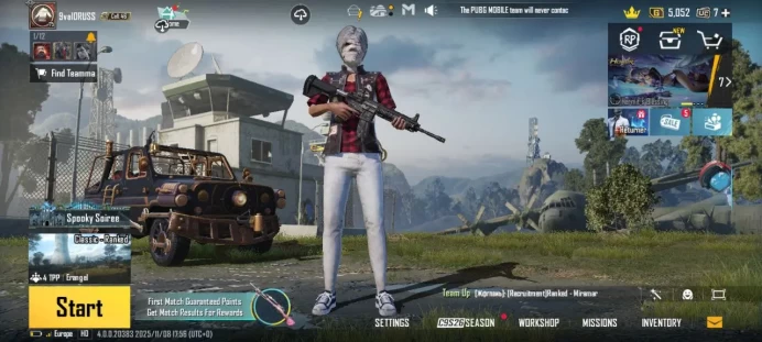 LvL75 | +40 Sets | +36 Halmets | +12 Backpacks |+10 Gun|P102