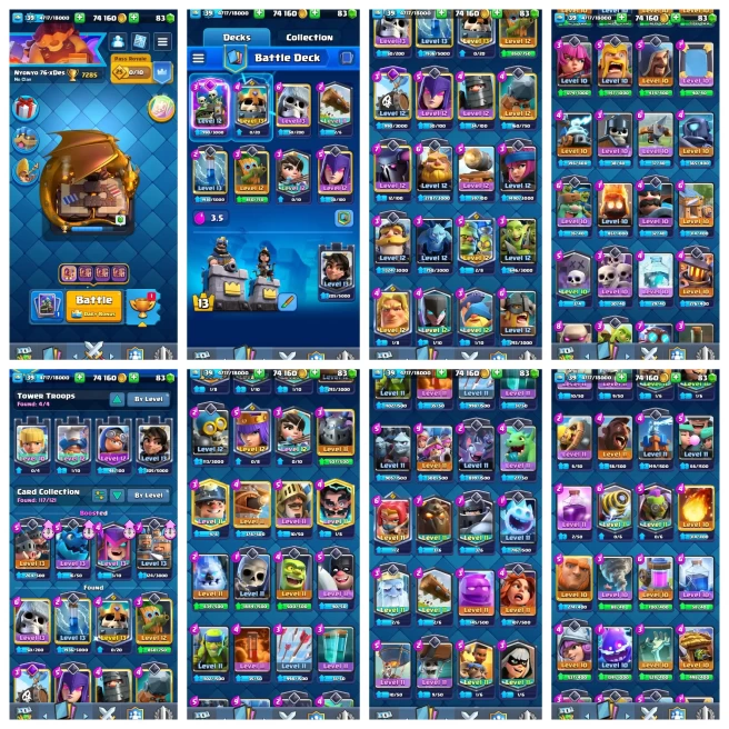 R50【KT 13_LVL 39】40K ELITE WILD CARD◈1 EVO◈3 CARD LVL 13◈RAM RIDER RAM With 30 RARE EMOTE◈7.2K TROPHY◈9 YEAR PLAYED◈NC 500◈ARENA 19