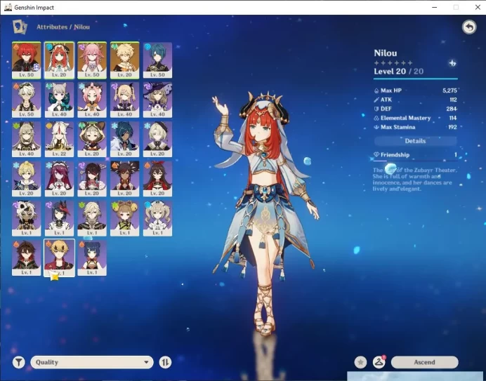 ASIA|AR 35 |Best Starter| 2 Limited + 2 [5 Star's Weapon]|Yae Miko+Sign,Nilou| Mc Male |TakeEmail|CheckSS(GI3469)