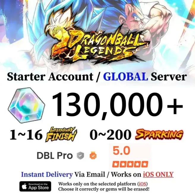 IOS 130,000+ Chrono Crystal Accounts - Automatic Delivery - Bandai ID Login