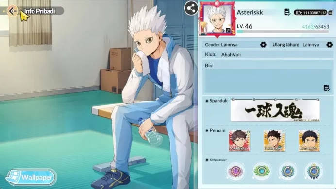 SEA|Lvl 46|1,3K DM|4 UR+Memo [Wakatoshi,Hoshiumi,Oikawa,Bokuto]+8 SSR[Iwaizumi,Satori,Goshiki,Etc]|Google|Check SS (HFH846)
