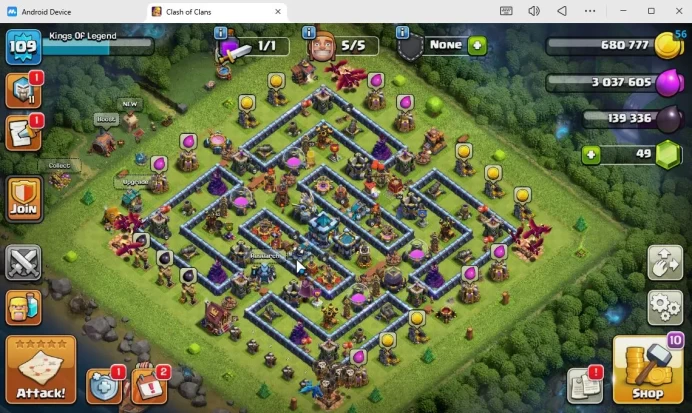 TH13 -BH 7|LV 109|HH 7|BK 33,AQ 43,GW 18,MP 31,RC 20|Limited Skin|CN Off|Protect OFF|TAKE MAIL|CHECKSS(COC1605)