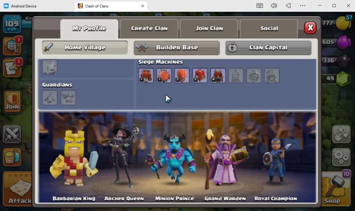 TH13 -BH 7|LV 109|HH 7|BK 33,AQ 43,GW 18,MP 31,RC 20|Limited Skin|CN Off|Protect OFF|TAKE MAIL|CHECKSS(COC1605)