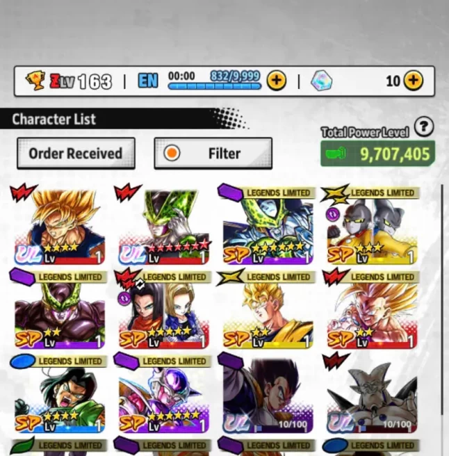 T7-IOS+Android-UL Cell Full Red Star+Team Android-Gammar+Android 17+Perfect Cell+Android 17 18+Story+Event Farm CC