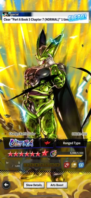 T8-IOS+Android-UL Cell Full Red Star+Team Android-Gammar+Android 17+Perfect Cell+Android 17 18+Story+Event Farm CC