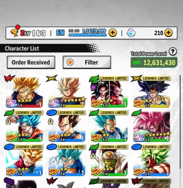T10-IOS+Android-3 UL(Majin Vegeta Red Star+Rose Red Star)+Pikkon+God Goku+Trunks+Story+Event Farm CC