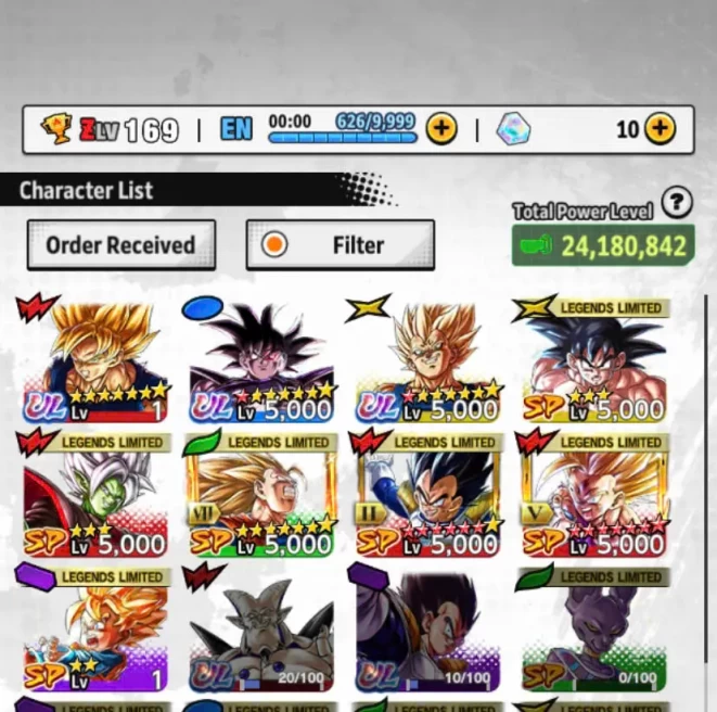 T11-IOS+Android-3 UL( Majin Vegeta Red Star+Turles Red Star)+Zamasu Red+Have Story+Event Farm CC