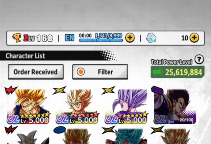 T12-IOS+Android-UL Majin Vegeta Full Red Star+UL Beast Gohan Red Star+SS4 Goku and Vegeta+Have Story+Event Farm CC