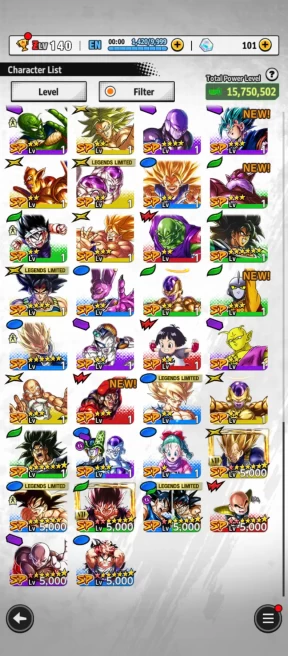 M2-IOS+Android-UL SS Goku Full Red Star+Goku and Bardock Red Star+Namek Goku+Soul+Event Farm CC
