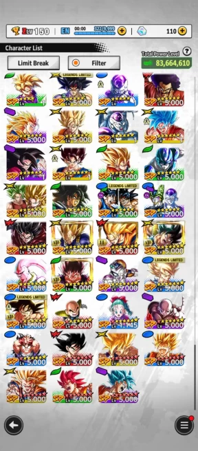 M8-IOS+Android-3 UL(SS Goku Full Red Star+Frieza)+20 Legend+Good Equipment+Goku Zenkai+Goku&Bardock+Namek Goku+Pikkon+Super Vegeta+Nappa+Gohan