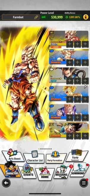 M9-IOS+Android-UL SS Goku Full Red Star+Namek Goku+Soul Event Farm CC