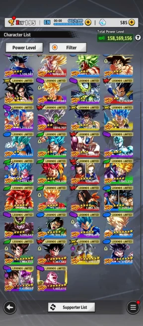 D799-IOS+Android-UL Meta(Zamasu+SS Goku+Frieza Power+Cell)+42 Legends+Vip Equipment+Good Team PVP+Goku Saga+Team Saga+Team Android+Team Future