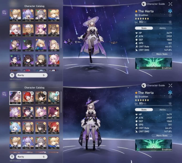 All Platform - Level68 - 42 Charcter 20 5'Star - Good Account - Code713