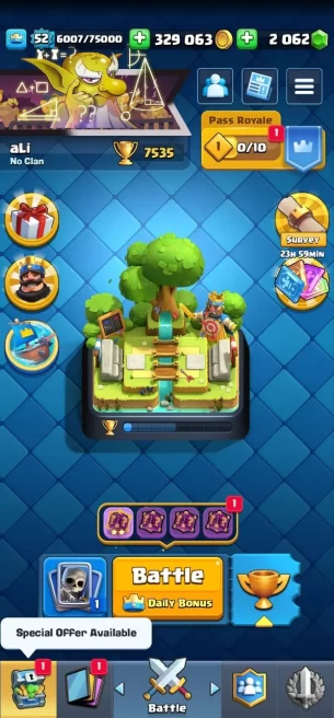 Clash royal (Android/iOS) KT 14 - lvl 52 - Cards109 /121 - Max Card 45 _lvl 13 card 5/Emote 100 / skin tower 2 /Fast delivery/Cheap sale