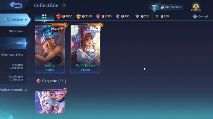 Hero 82 Skin 112|Floryn Sanrio,Karina KOF,Selena Lucky box.Harith Lightborn,Gusion Venom,ETC|Take Email|Check SS(MLBB1709)
