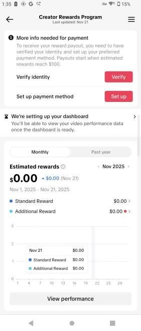 100% Monetized Europe Account Creator Rewards Program Active | 10k Real Followers & 145k Likes | Real Screenshots + Full Access + Good Standing