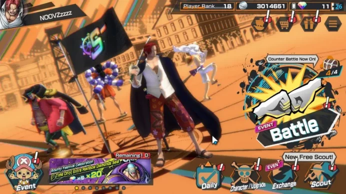 Global| 9 META EX|TEF Luffy,Divine Depart Shanks,FR Shanks,King Pirates Gold D Roger Etc|Rank 18|Log Bandai|Check SS(OPBR1238)