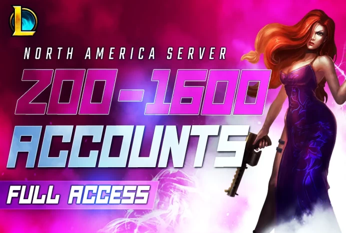 NA | 200-1600 SKINS FULL ACCESS LEAGUE OF LEGENDS ACCOUNTS