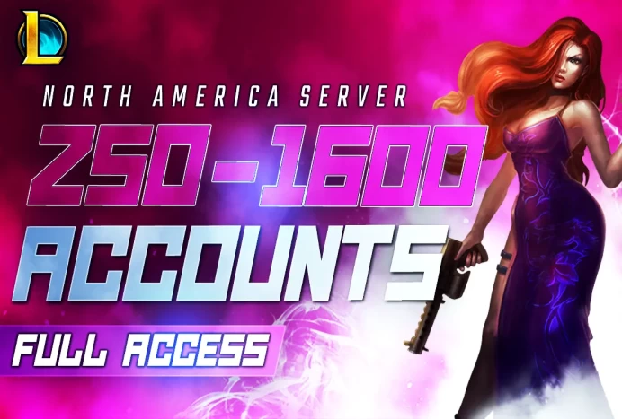NA | 250-1600 SKINS FULL ACCESS LEAGUE OF LEGENDS ACCOUNTS