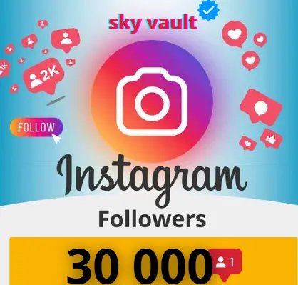 | 30 000 followers to you account | No log in Needed | Fast Delivery |