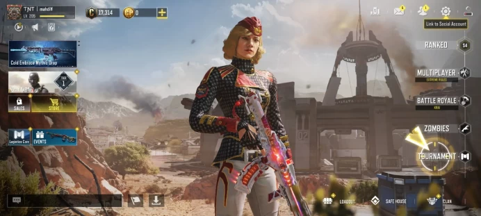 mythic gun 1 | legend gun 5 | LVL 205 | Epic Guns 121 | character Epics 54 | C: 17k | code 6100 | Saved:Activision
