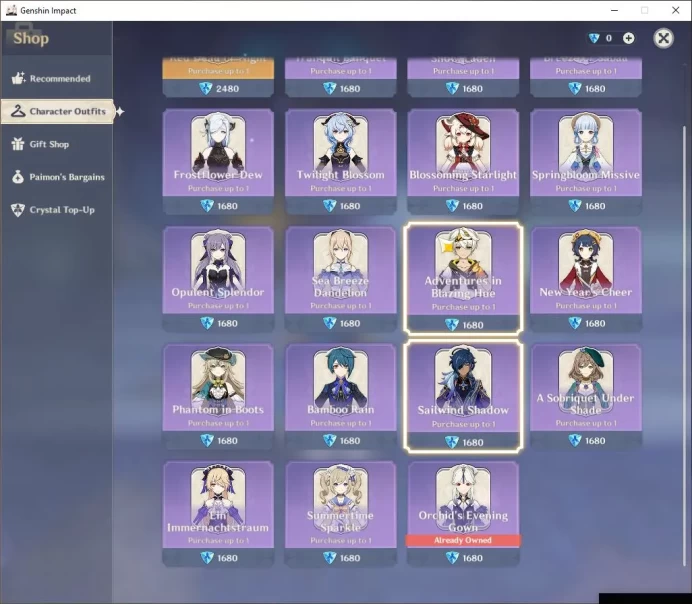 ASIA|AR 50|5 Limited+1 [5 Star Weapon]|[Wanderer,Navia,Flins,Eula,Itto]|MC Male|Take Email|Check SS(GI3633)
