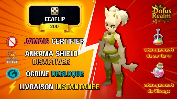 Ecaflip Niveau 200 Rafal • Jamais Certifié • Ultra Sécurisé