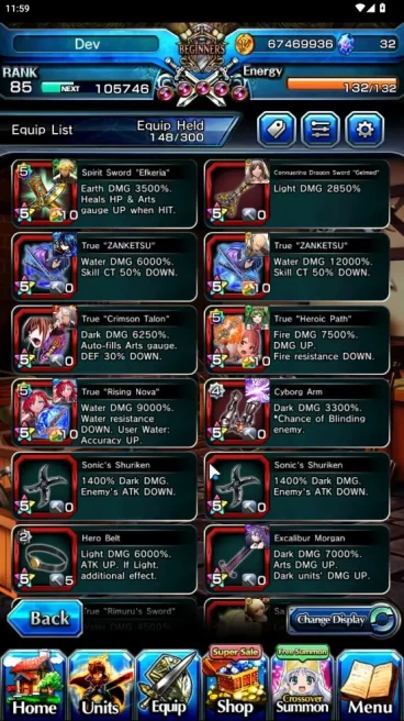 Global|Rank 85|17 Ascend[SaitamaTW,FrierenTW,FernTW,ValerieTW,Etc]+Lpot 585,SpArt Saitama|Check SS (GS1545)