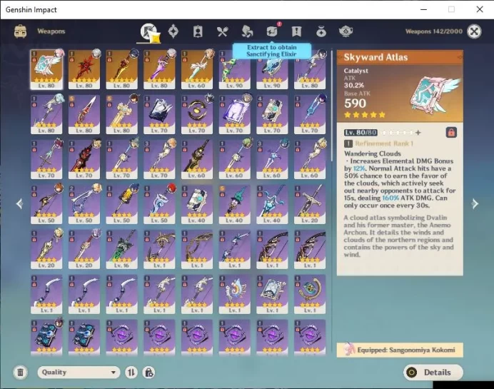 ASIA|AR 57|11 Limited+5 [5 Star's Weapon]|Arlecchino+Sign [Xilonen,Kazuha,Yelan,Raiden Etc]|Mc Male|Take Email|Check SS(GI3686)